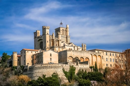 Beziers - medieval village with its castle looking down on it