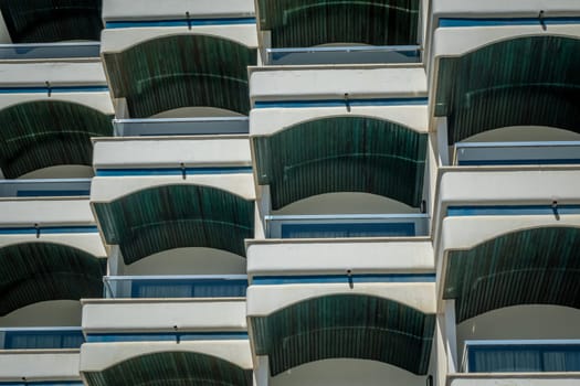Close up of a  hotel in Maspalomas in Gran Canaria, Canary Islands, Spain