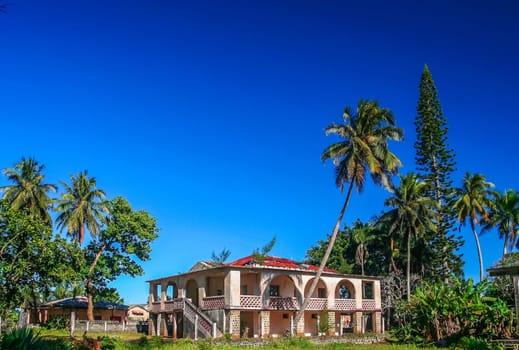 Abandoned post colonial villa in Manakra, East Madagascar