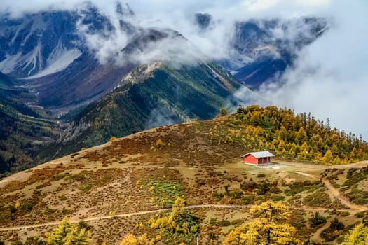 Stunning mountain landscape in the Chinese Yunnan province, South China