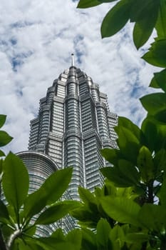 Kuala Lumpur, Malaysia - March, 2008 : Twin Petronas Towers buildings - landmarks of malaysian capital