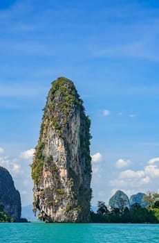 Impressive karst formations on the coast of Thailand near Krabi
