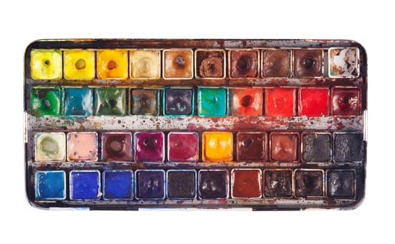 Detail of the water colors - Watercolor - art supplies