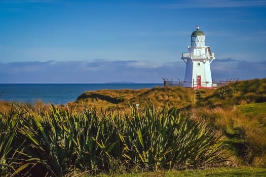 Lighthose on the west coast of New Zealand South Island