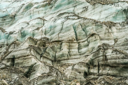Close up of a glacier, New Zealand