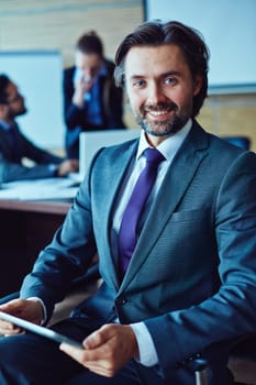 Portrait of handsome mature entrepreneur