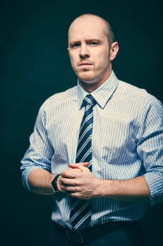 Portrait of a serious businessman
