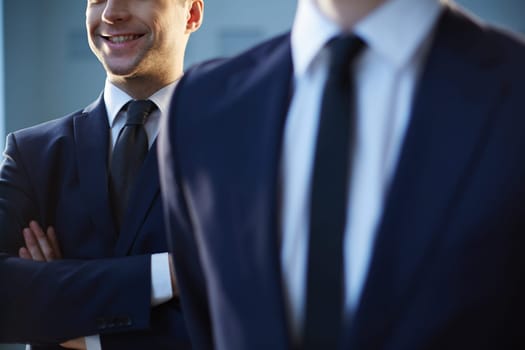 Close-up of smiling man in formalwear