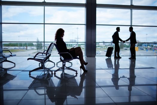 Waiting room in the airport
