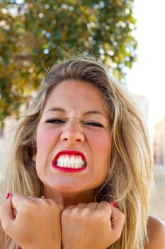 Angry woman