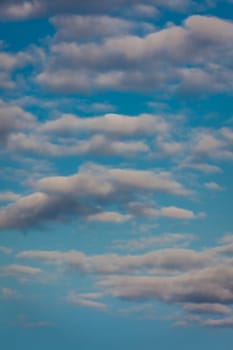 Vertical picture of clouds in the sky
