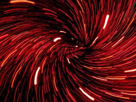 Picture of red and purple random abstract light trails