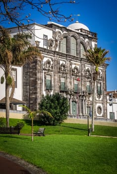 Local minicipality building in Ponta Delgada, Sao Miguel, Azores, Portugal.
