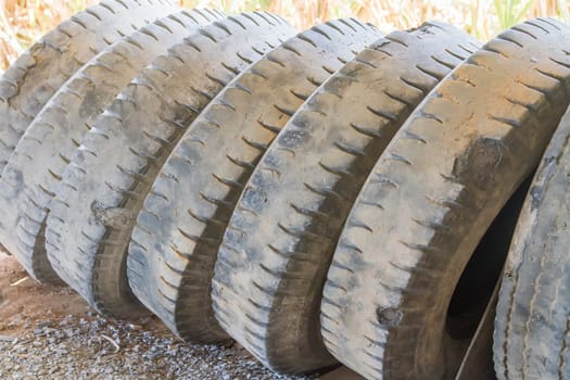 Old  tires of truck