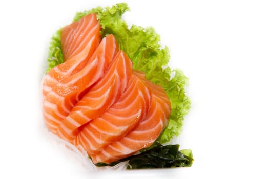 close up of sashimi sushi  of look delicious of Japanese food.