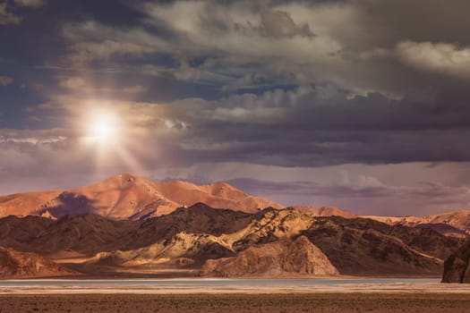 Beautiful landscape in the remote area of Western Tibet