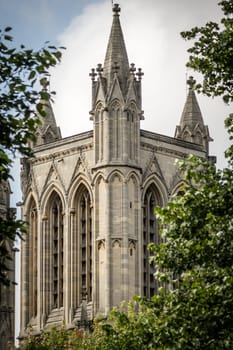 The tower of the Cathedral in Bristol, Somerset, England