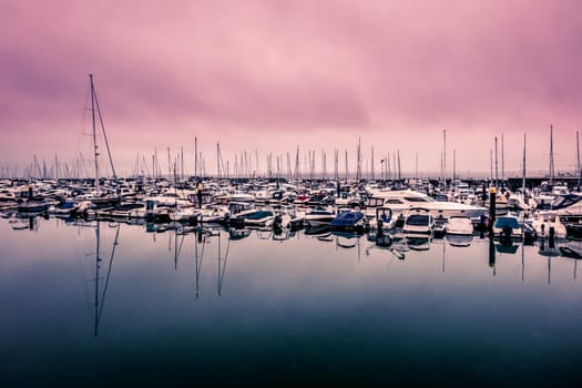 Boats in the Torquay Harbour, Cornwall, England, UK, Europe