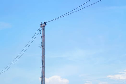 Power poles are made of non-standard steel.