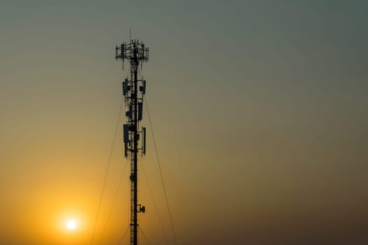 Mobile phone communication tower transmission  signal  leash