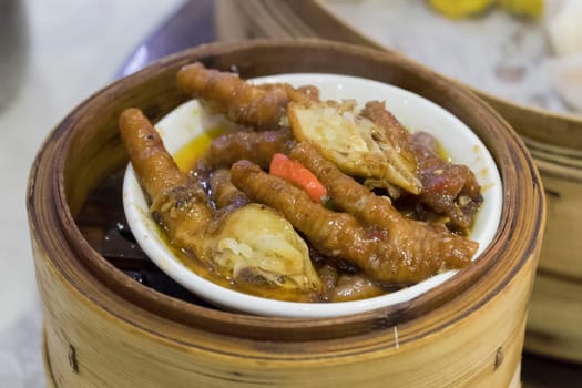 Hong Kong food of chicken legs looks delicious