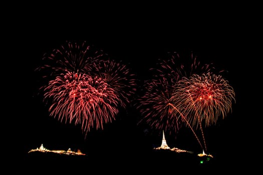 Fireworks light up the sky with dazzling display