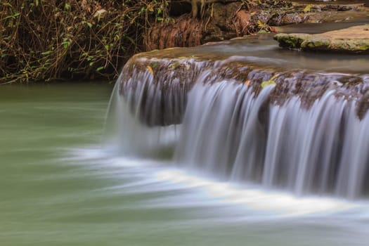 Waterfall in the tropical forest at Thanbok Khoranee National Park, Krabi, Thailand