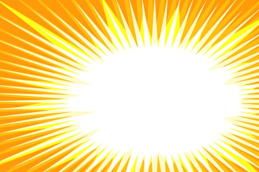 Pop art yellow background explosion retro vector illustration
