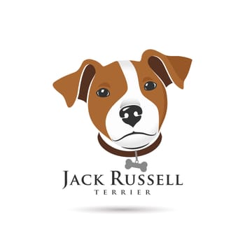 Jack Russell Terrier Head. Symbol dog design