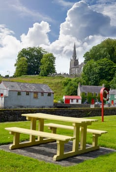 scenic view of castletownroche park and church in county cork ireland