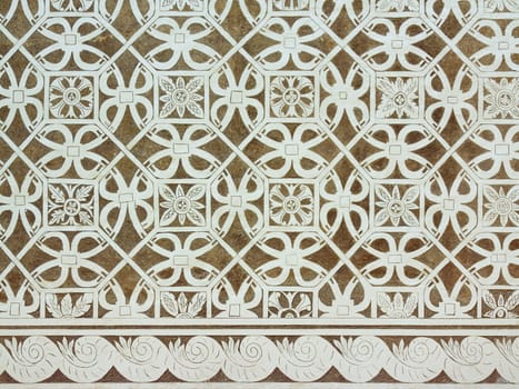 Sgraffito - Renaissance decoration of stucco of walls by scraping