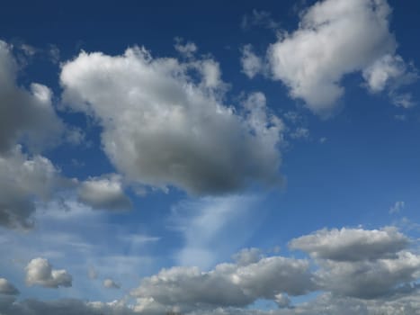 Clouds on the sky - floating clouds