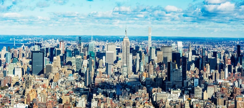 Panoramic view of Manhattan, New York