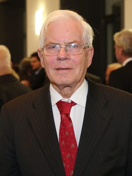 Ex-Prime Minister of Lower Saxony and ex-Lord Mayor of Braunschweig Gerhard Glogowski (SPD) at the ceremony for the 80th birthday of Magdeburg honorary citizen Willi Polte