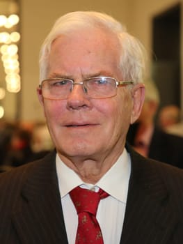 Ex-Prime Minister of Lower Saxony and ex-Lord Mayor of Braunschweig Gerhard Glogowski (SPD) at the ceremony for the 80th birthday of Magdeburg honorary citizen Willi Polte