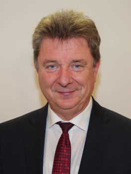 Lord Mayor of Magdeburg Dr. Lutz Trümper (SPD) at the ceremony for the 80th birthday of Magdeburg honorary citizen Willi Polte