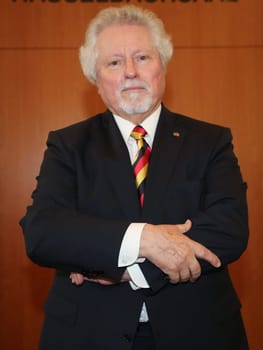 Former Lord Mayor of Magdeburg Willi Polte (SPD) at the ceremony for the 80th birthday of Magdeburg honorary citizen Willi Polte