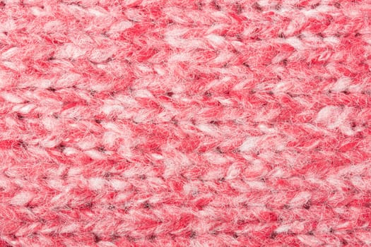 Red and white knitting fabric texture background or knitted pattern background for design. Knitting or knitted. Red knitting. Red knitting background. Red knitting texture