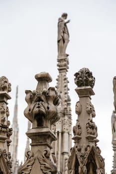 The Milan Cathedral or Duomo di Milano is the gothic cathedral church of Milan
