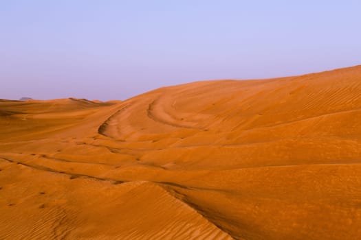 The Red sand of the Pink Rock Desert, Sharjah, Dubai, UAE