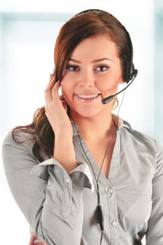 Call center operator. Customer support. Help desk.