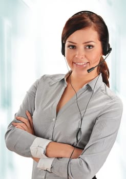 Call center operator. Customer support. Help desk.