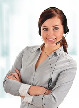 Call center operator. Customer support. Help desk.