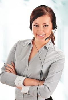 Call center operator. Customer support. Help desk.