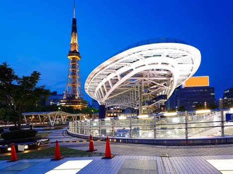 Nagoya, Japan skyline at Nagoya Tower.