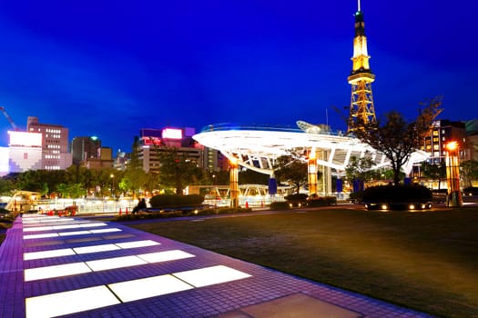 Nagoya, Japan skyline at Nagoya Tower.