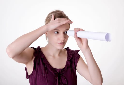 Woman with vision
