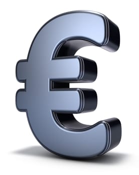eurosymbol on white background - 3d rendering