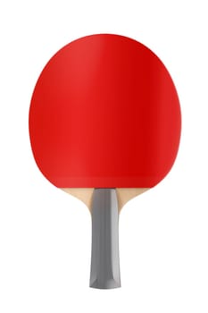 Table tennis racket isolated on white background