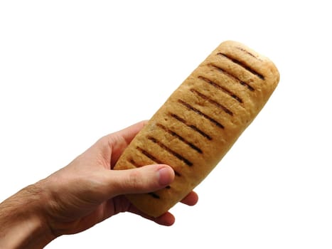 bread in hand